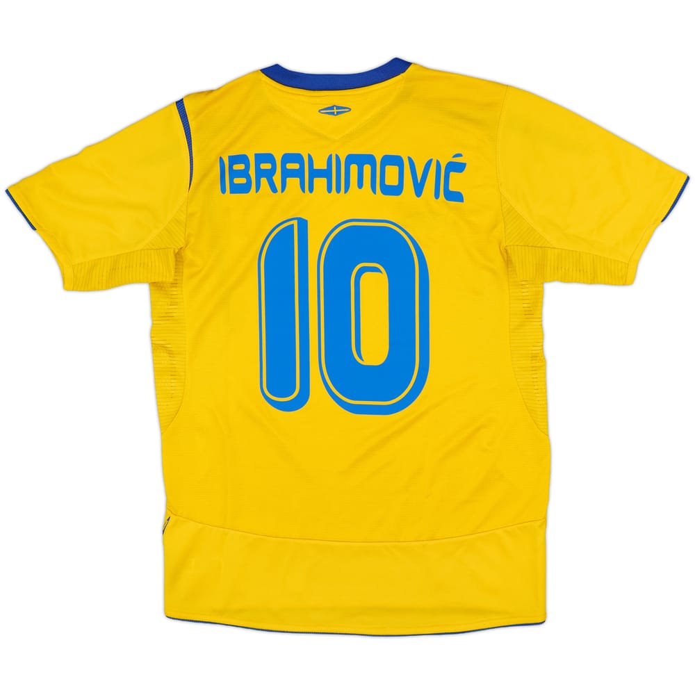 2005-06 Sweden Home Shirt Ibrahimovic #10 - 9/10 - (S)