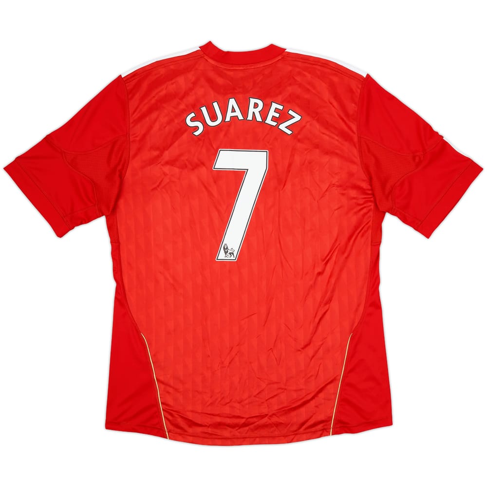 2010-12 Liverpool Home Shirt Suarez #7 - 8/10 - (XL)