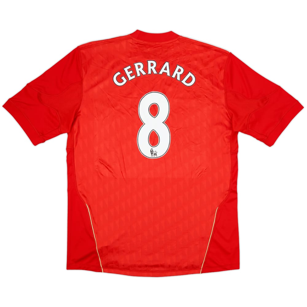2010-12 Liverpool Home Shirt Gerrard #8 - 8/10 - (XL)
