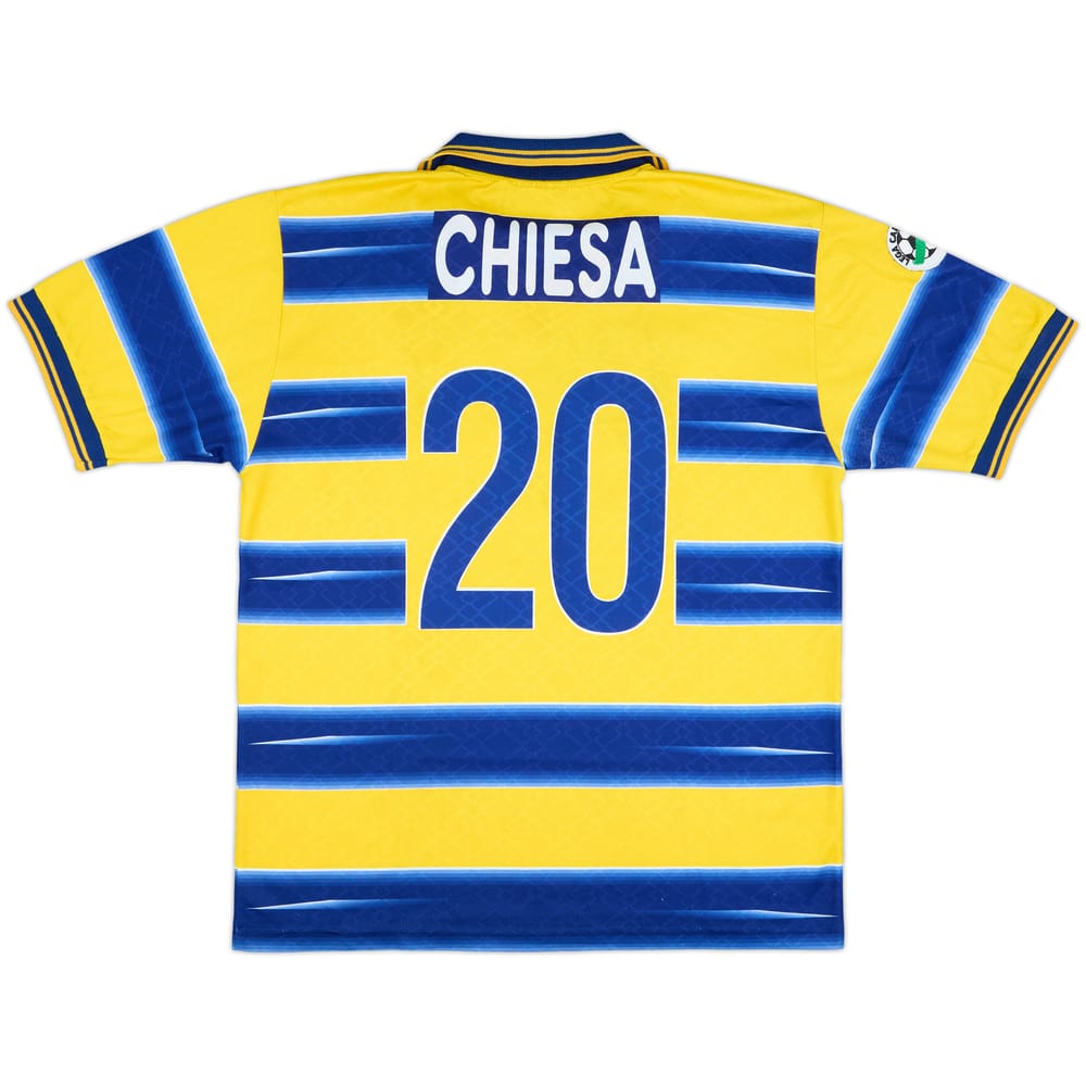 1998-99 Parma Match Issue Home Shirt Chiesa #20