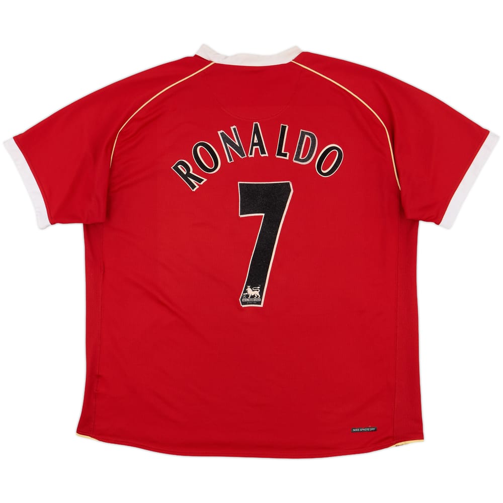 2006-07 Manchester United Home Shirt Ronaldo #7 - 7/10 - (XL)