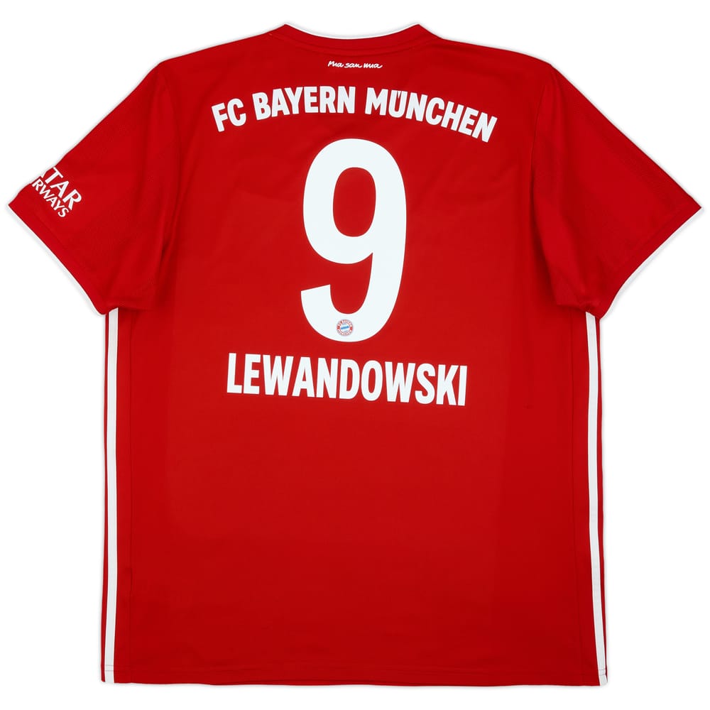 2020-21 Bayern Munich Home Shirt Lewandowski #9 - 7/10 - (XL)