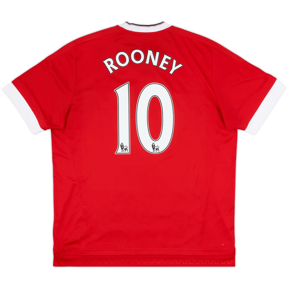 2015-16 Manchester United Home Shirt Rooney #10 - 6/10 - (XL)
