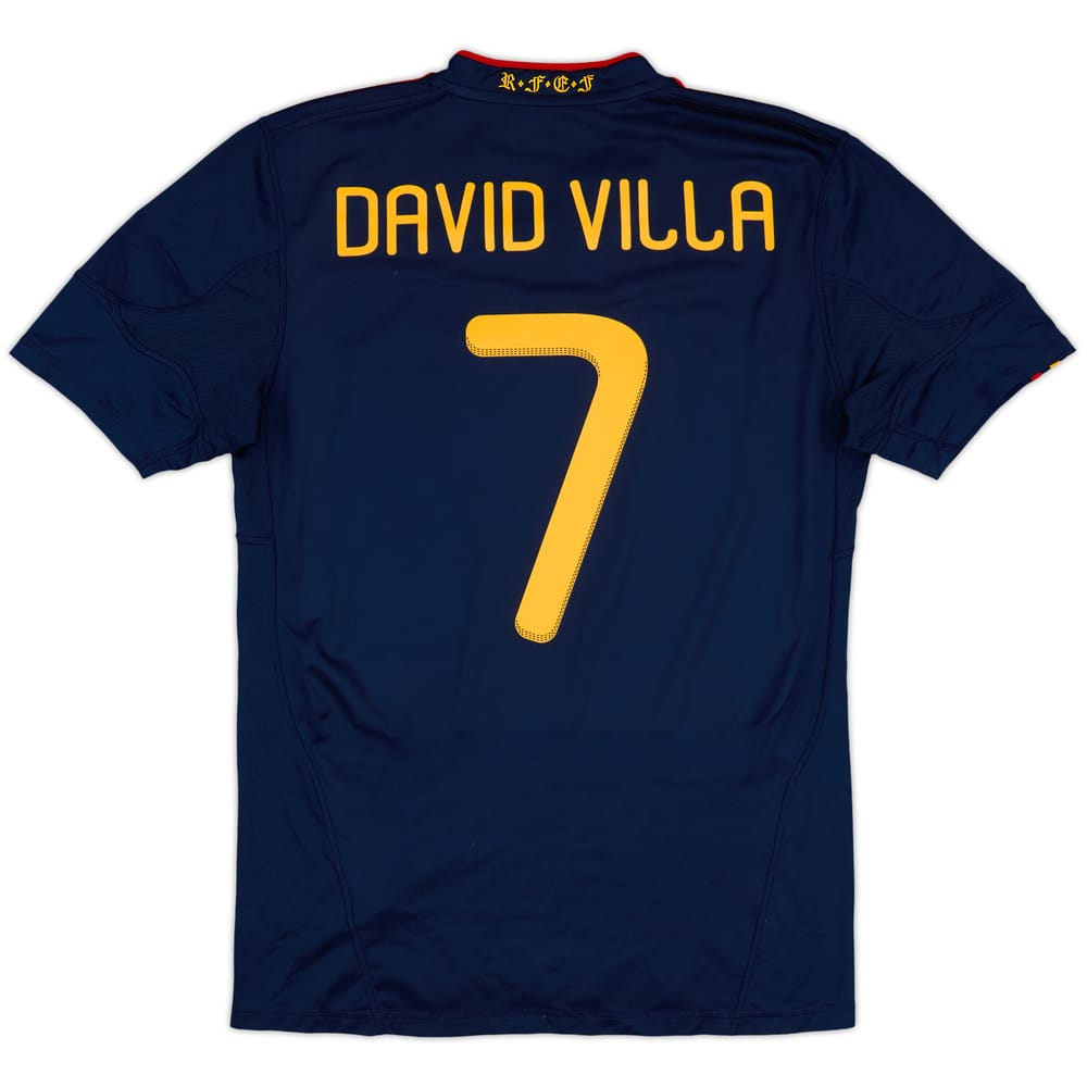 2010-11 Spain Away Shirt David Villa #7 - 7/10 - (M)