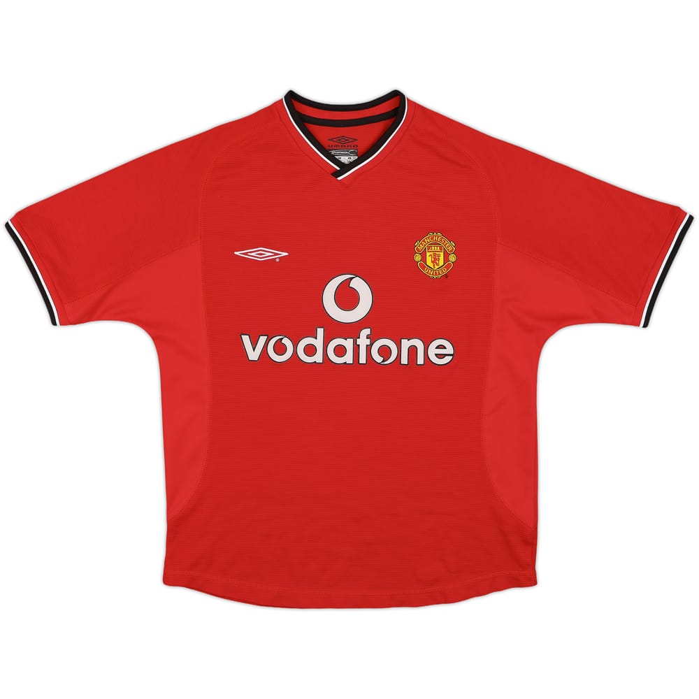 2000-02 Manchester United Home Shirt - 7/10 - (Y)