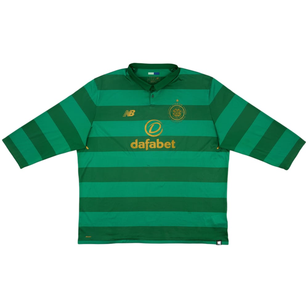 2017-18 Celtic 'Lisbon Lions 50th Anniversary' Away L/S Shirt - 8/10 - (3XL)