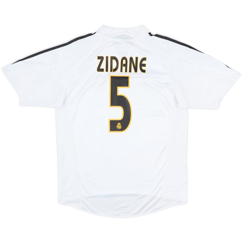 2004-05 Real Madrid Home Shirt Zidane #5 - 7/10 - (M)