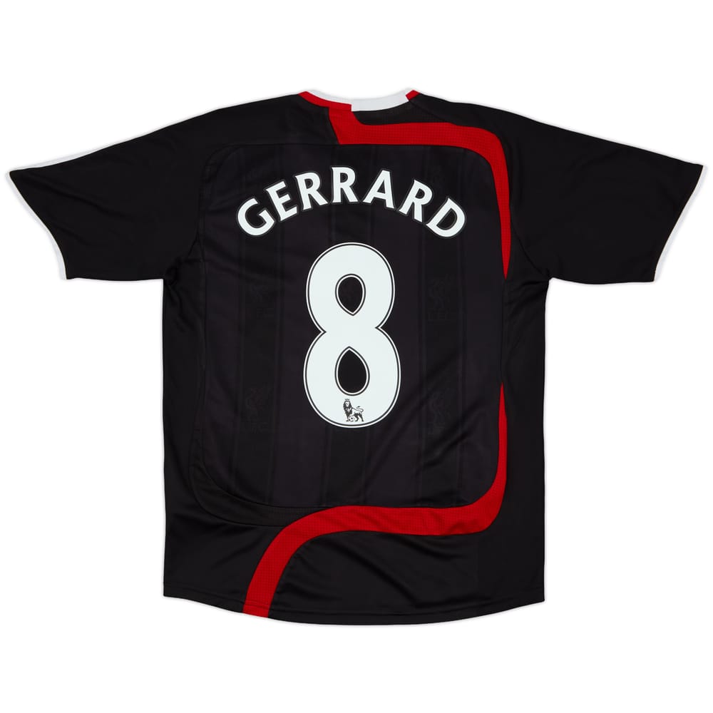 2007-08 Liverpool Third Shirt Gerrard #8 - 8/10 - (XL.Boys)