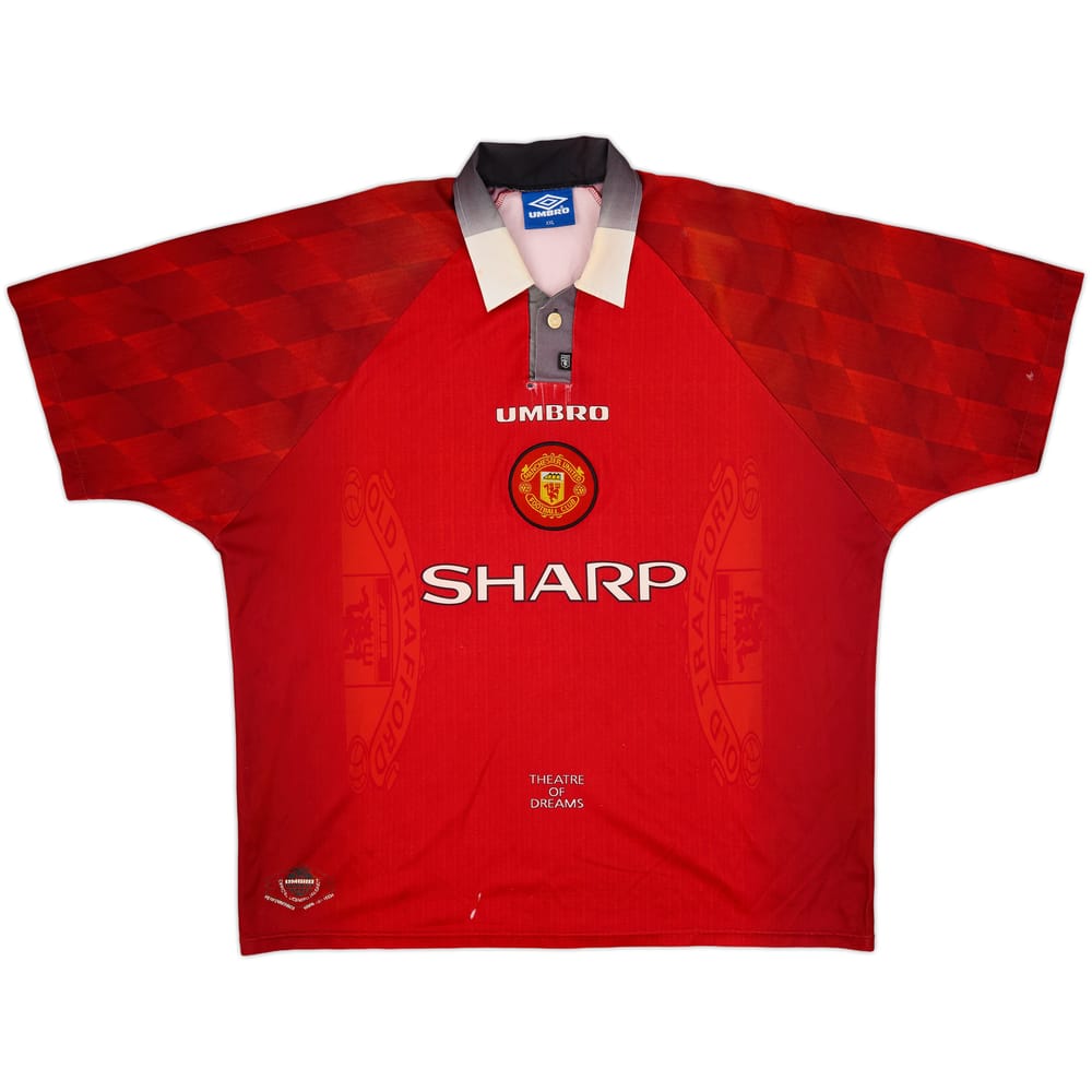 1996-98 Manchester United Home Shirt - 5/10 - (XXL)