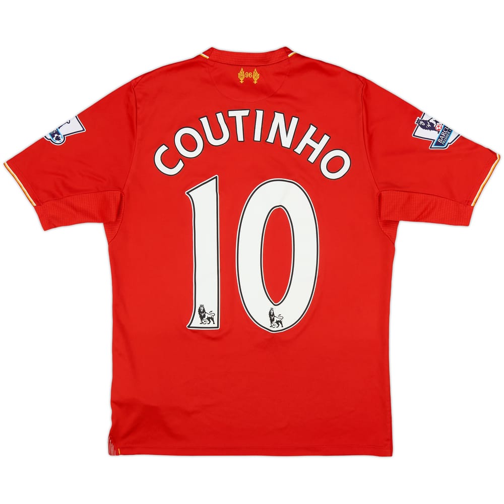 2015-16 Liverpool Home Shirt Coutinho #10 - 7/10 - (XL.Boys)