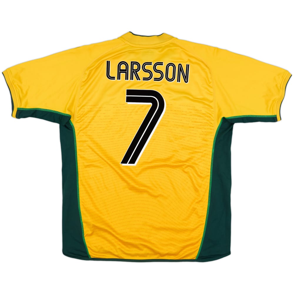 2002-03 Celtic Away Shirt Larsson #7 - 6/10 - (XL)