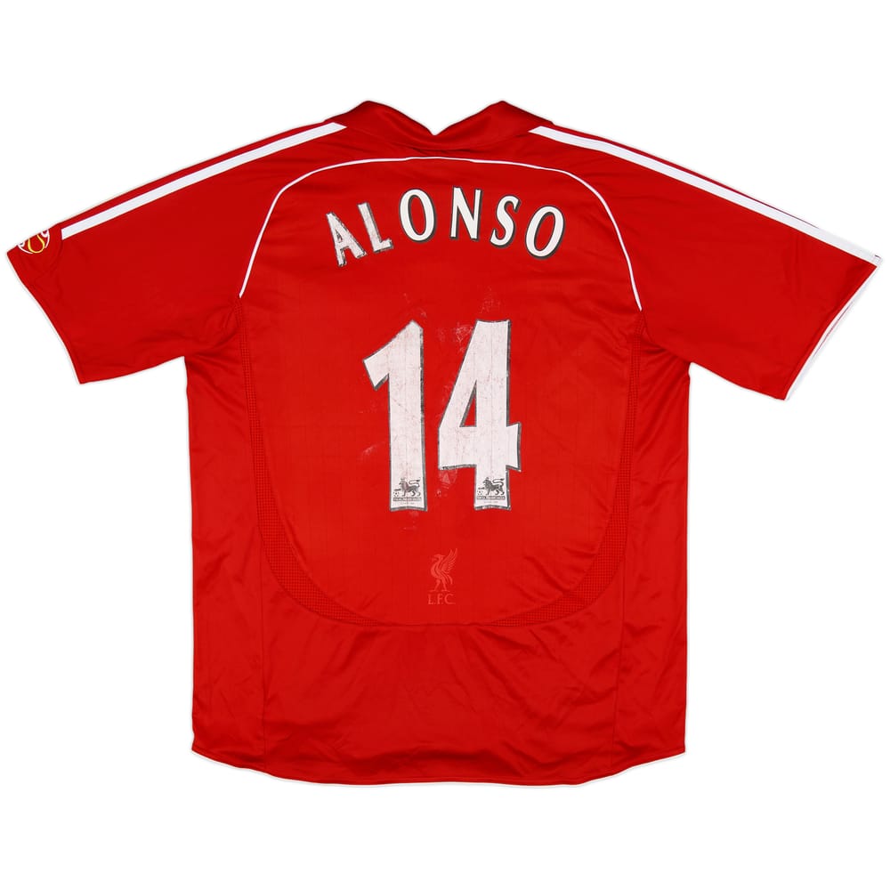 2006-08 Liverpool Home Shirt Alonso #14 - 5/10 - (XL)