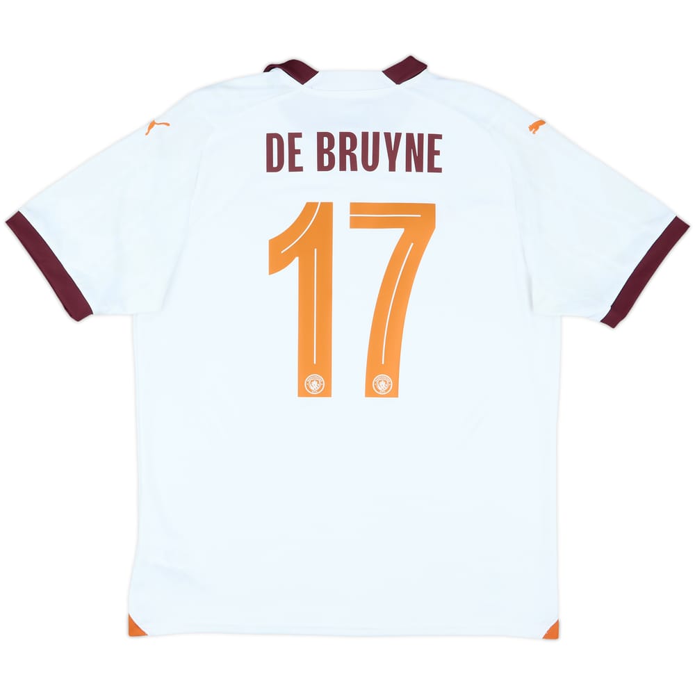 2023-24 Manchester City Away Shirt De Bruyne #17 - 9/10 - (L)