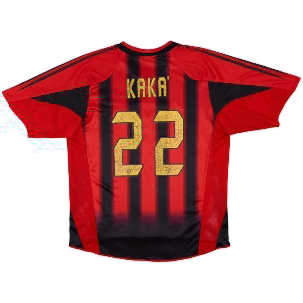 2004-05 AC Milan Home Shirt Kaka #22 - 6/10 - (XL)