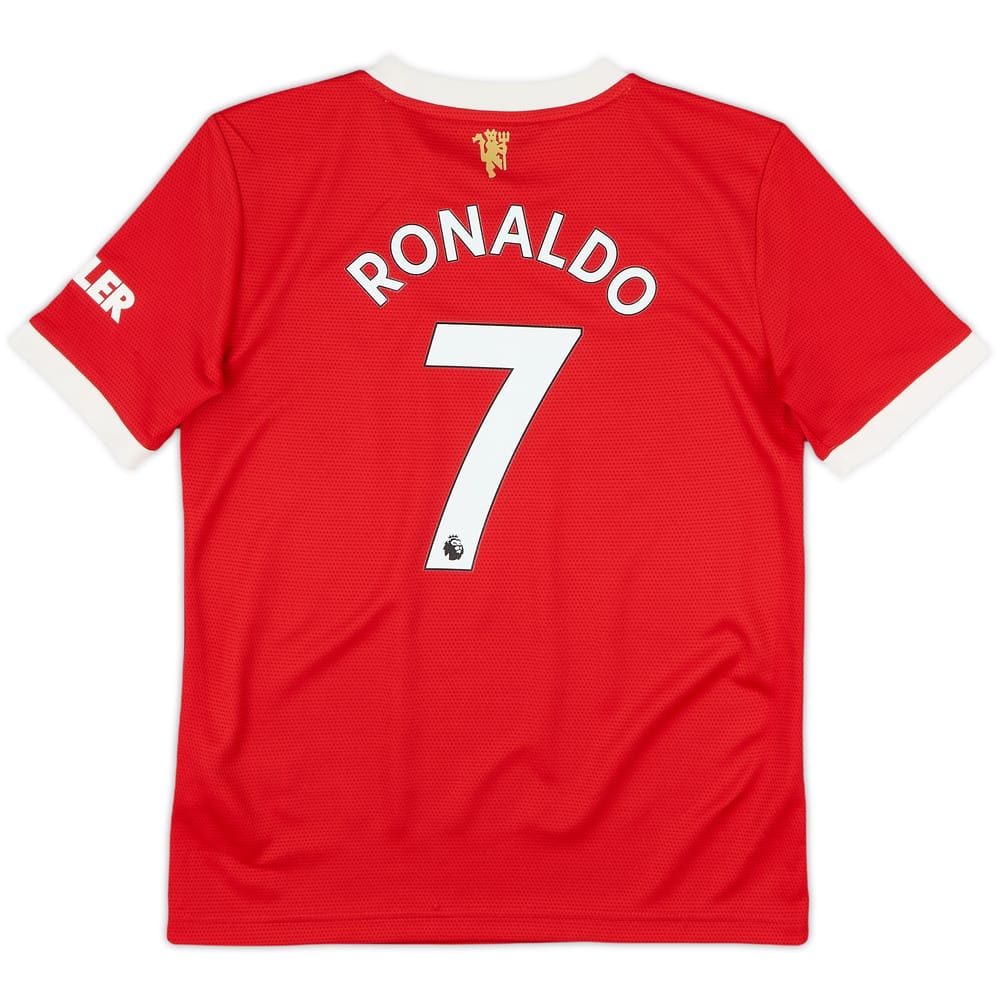 2021-22 Manchester United Home Shirt Ronaldo #7 - 8/10 - (M.Boys)