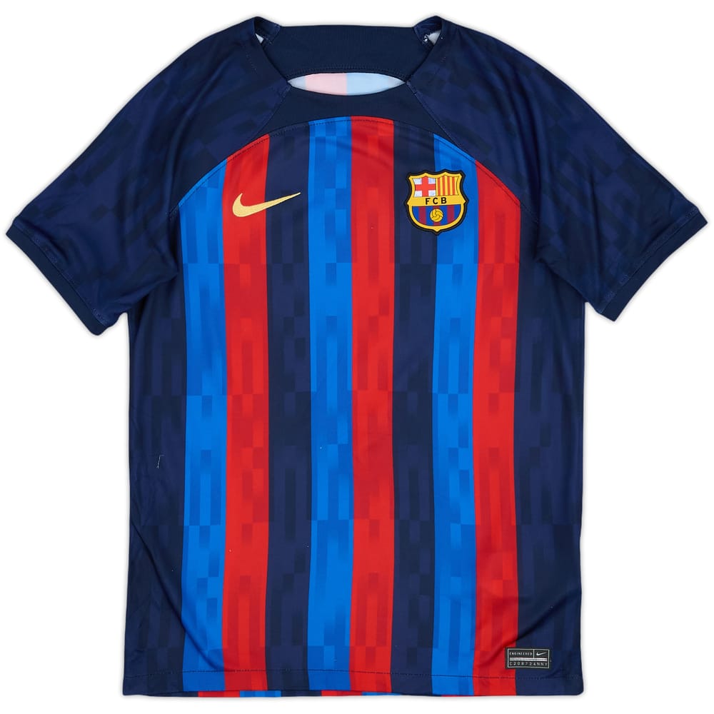 2022-23 Barcelona Home Shirt - 9/10 - (L.Boys)