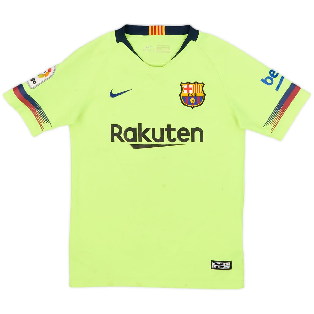 2018-19 Barcelona Away Shirt - 5/10 - (M.Boys)