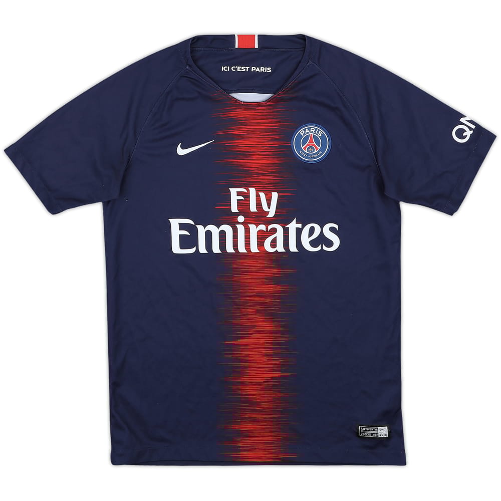 2018-19 Paris Saint-Germain Home Shirt - 9/10 - (L.Boys)