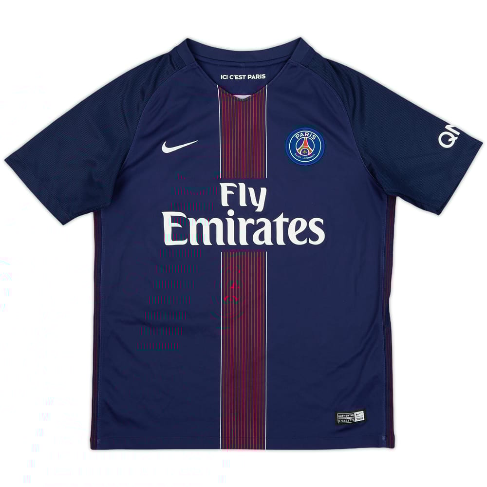 2016-17 Paris Saint-Germain Home Shirt - 8/10 - (L.Boys)