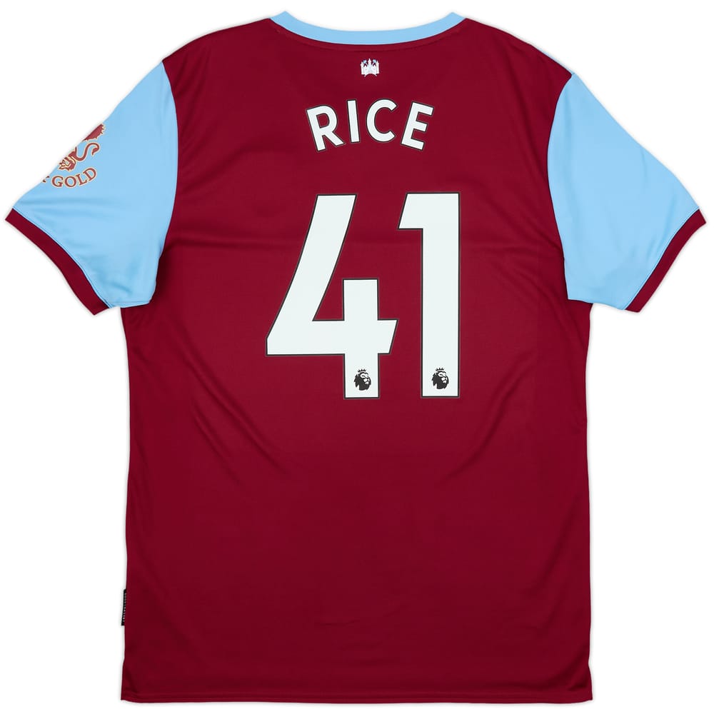 2019-20 West Ham Home Shirt Rice #41 - 8/10 - (L)