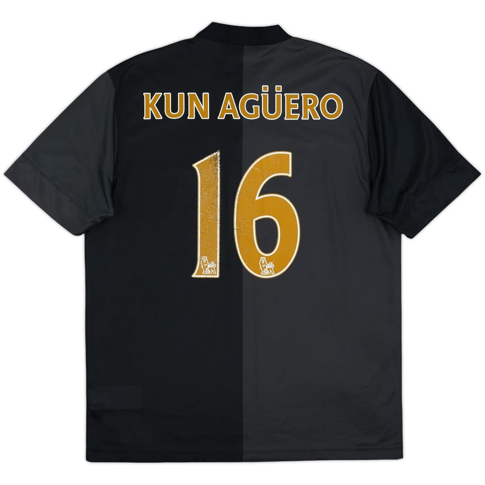 2013-14 Manchester City Away Shirt Kun Aguero #16 - 6/10 - (L)