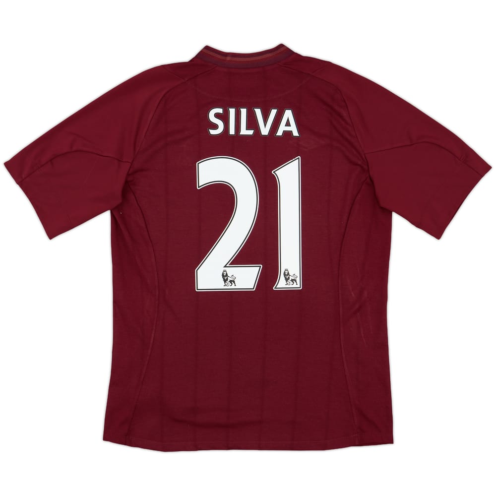 2012-13 Manchester City Away Shirt Silva #21 - 7/10 - (M)