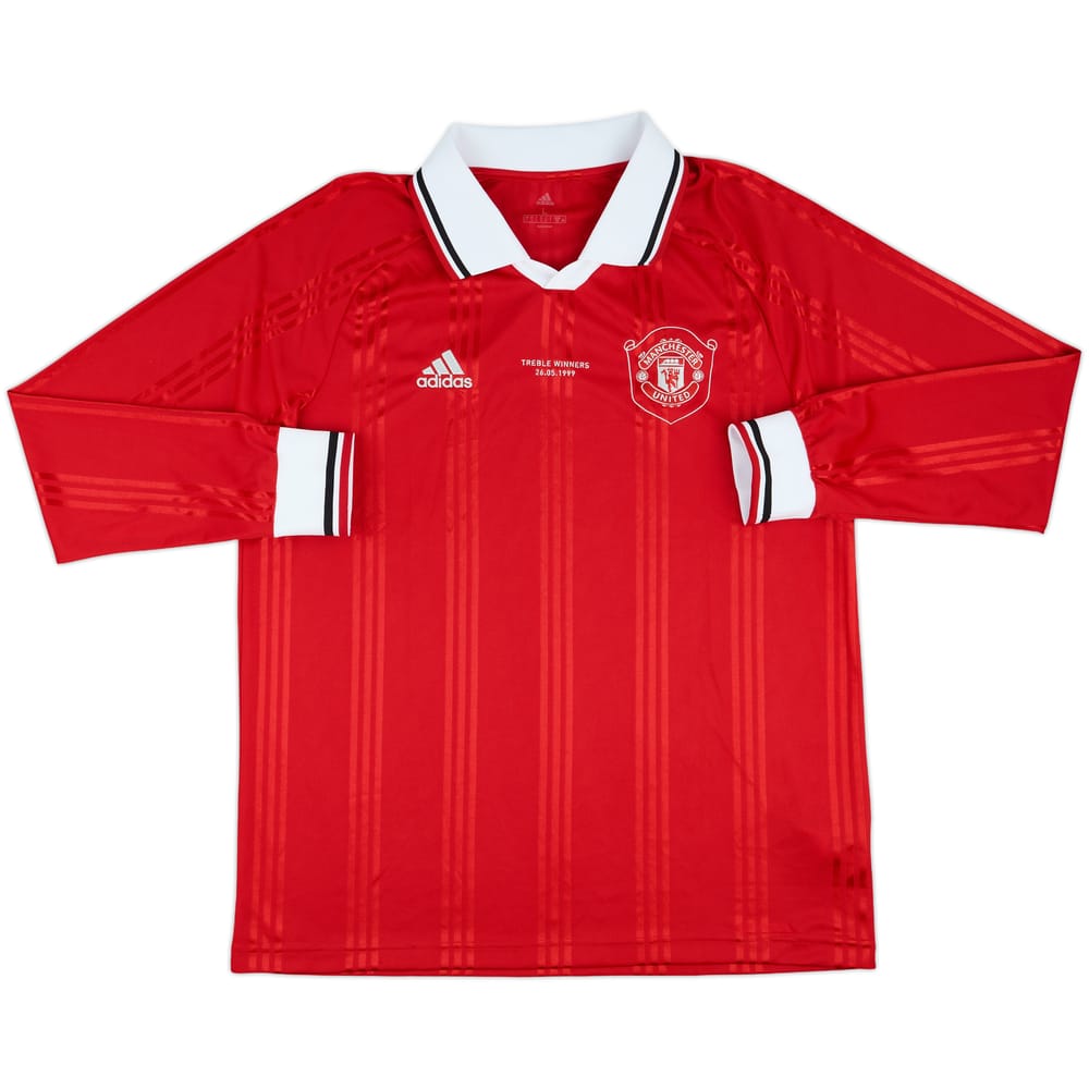 2019-20 Manchester United adidas ICON L/S Shirt - 10/10 - (L)
