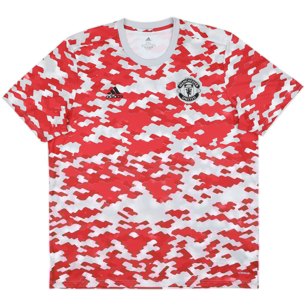 2021-22 Manchester United adidas Training Shirt - 8/10 - (XXL)