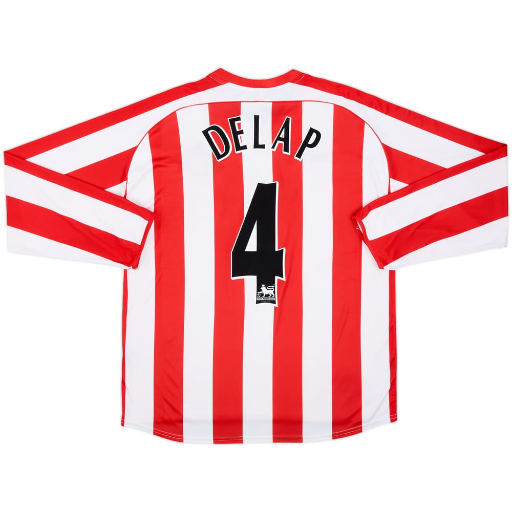 2005-07 Sunderland Home L/S Shirt Delap #4 - 9/10 - (L)