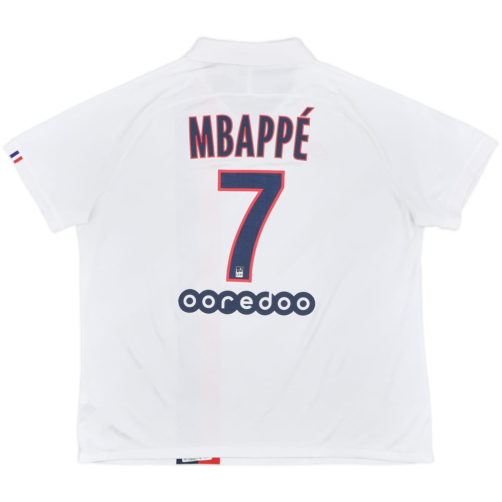 2019-20 Paris Saint-Germain Authentic Third Shirt Mbappe #7 - 9/10 - (XXL)