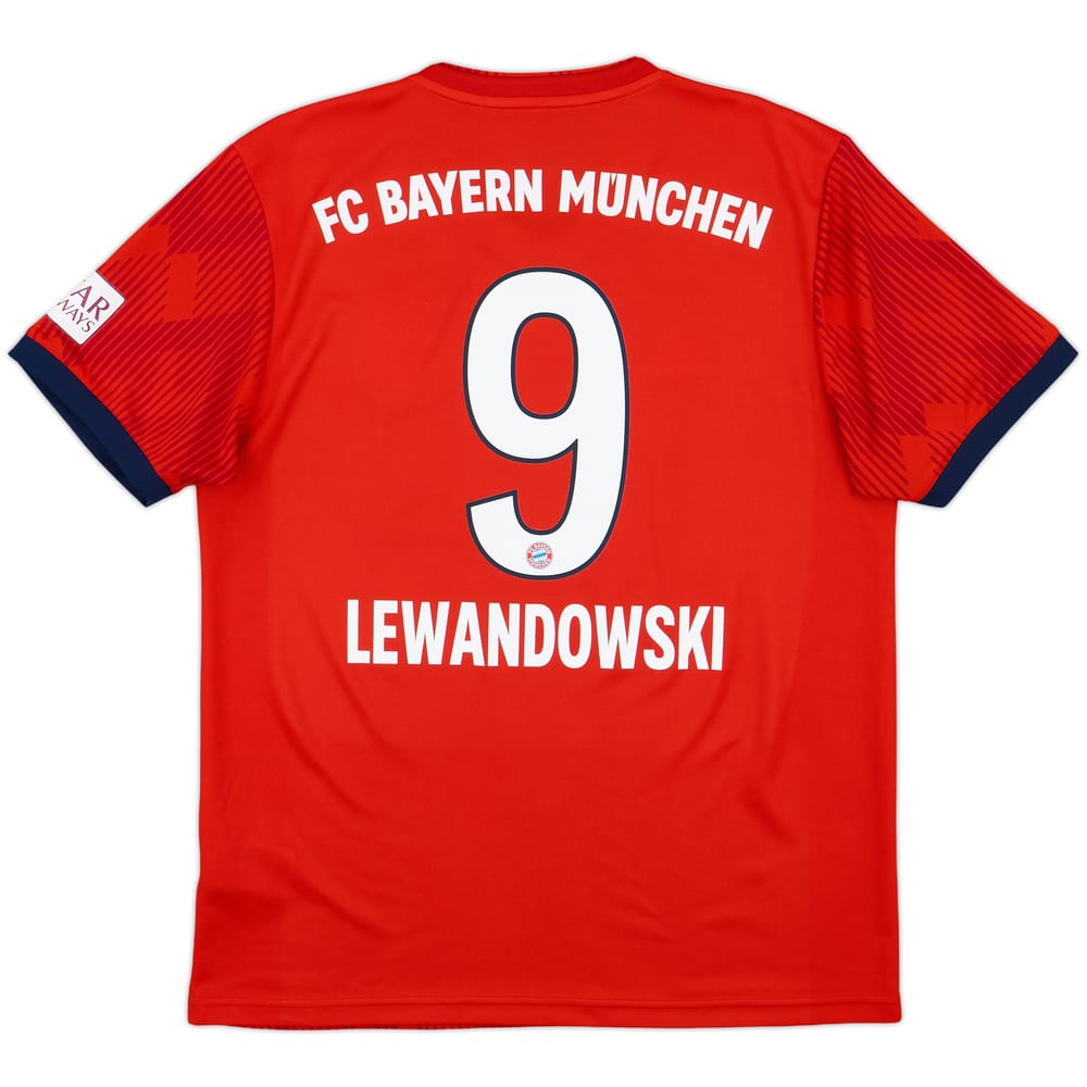 2018-19 Bayern Munich Home Shirt Lewandowski #9 - 9/10 - (M)