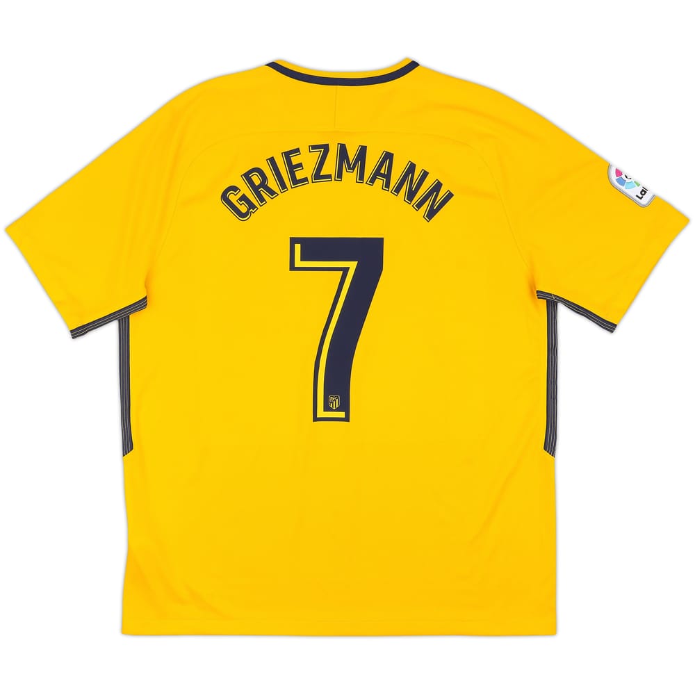2017-18 Atletico Madrid Away Shirt Griezmann #7 - 9/10 - (XL)