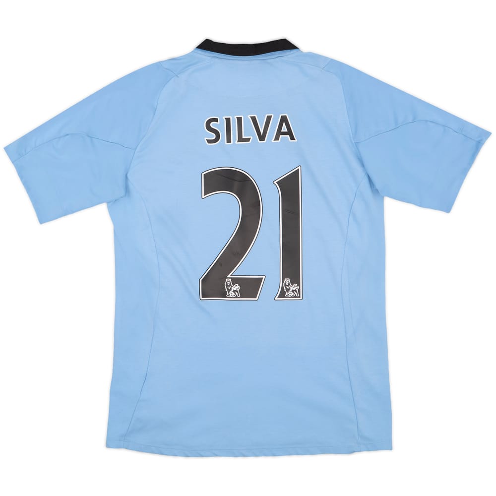 2012-13 Manchester City Home Shirt Silva #21 - 8/10 - (M)
