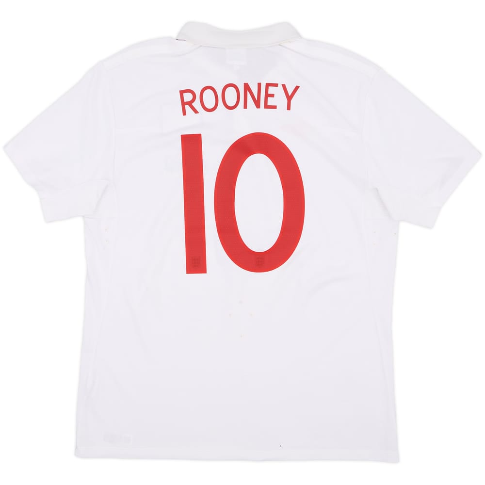 2009-10 England 'South Africa' Home Shirt Rooney #10 - 7/10 - (L)