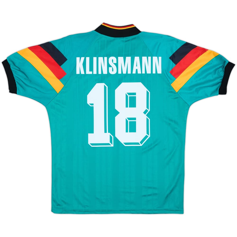 1992-94 Germany Away Shirt Klinsmann #18 - 8/10 - (M)