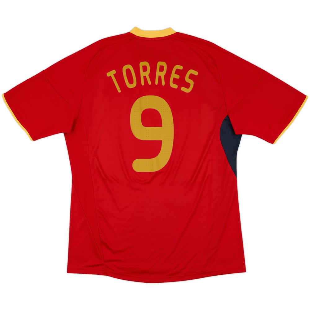 2009 Spain Home Shirt Torres #9 - 8/10 - (XL)