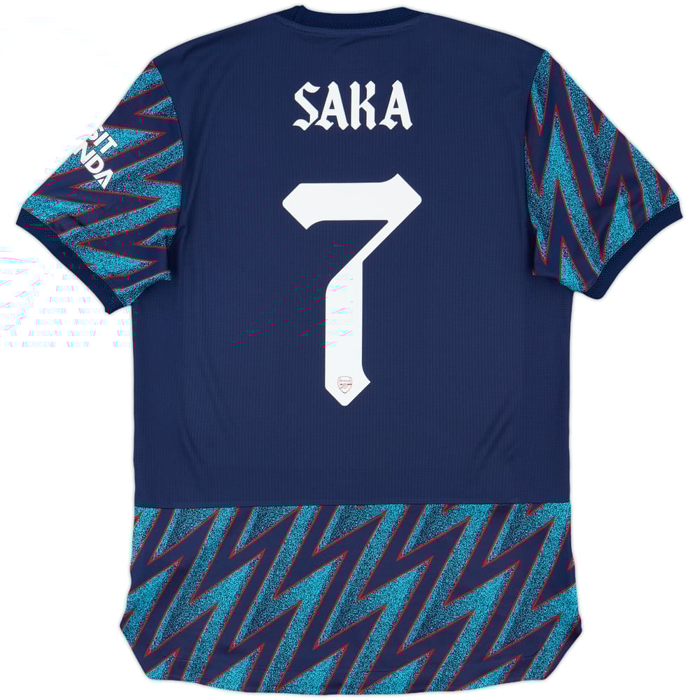 2021-22 Arsenal Player Issue Third Shirt Saka #7 - 9/10 - (M)