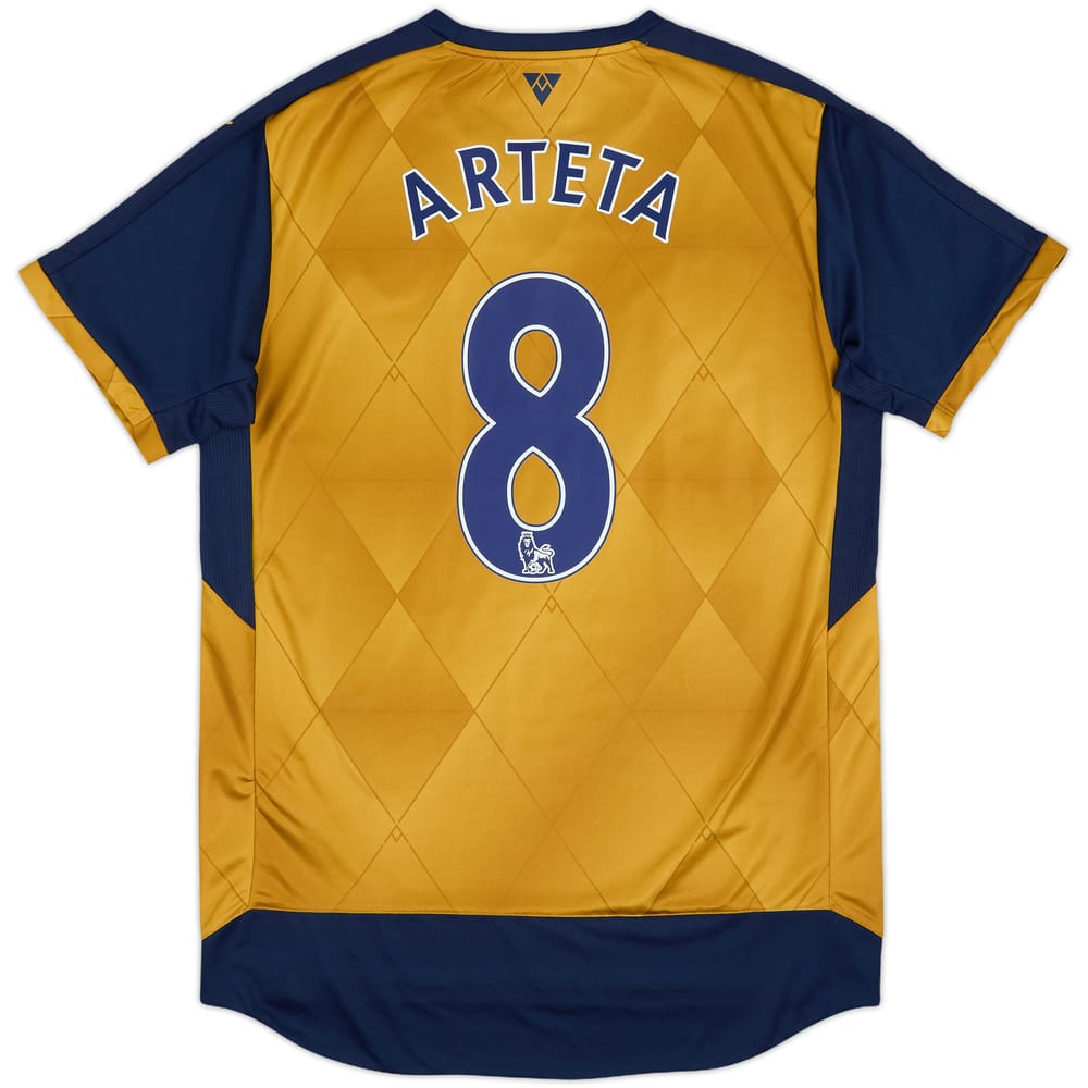 2015-16 Arsenal Away Shirt Arteta #8 - 9/10 - (M)