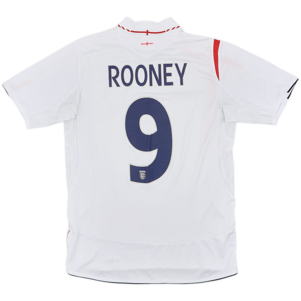 2005-07 England Home Shirt Rooney #9 - 5/10 - (M)
