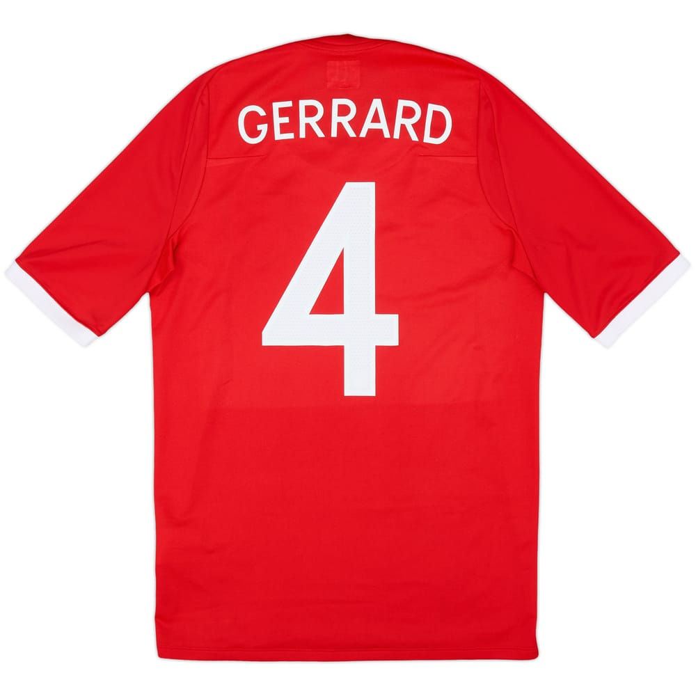 2010-11 England Away Shirt Gerrard #4 - 8/10 - (S)