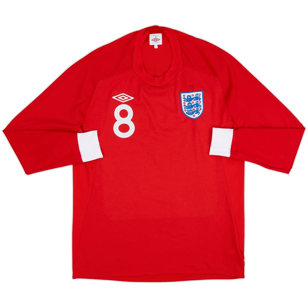2010-11 England Away L/S Shirt #8 - 8/10 - (L)