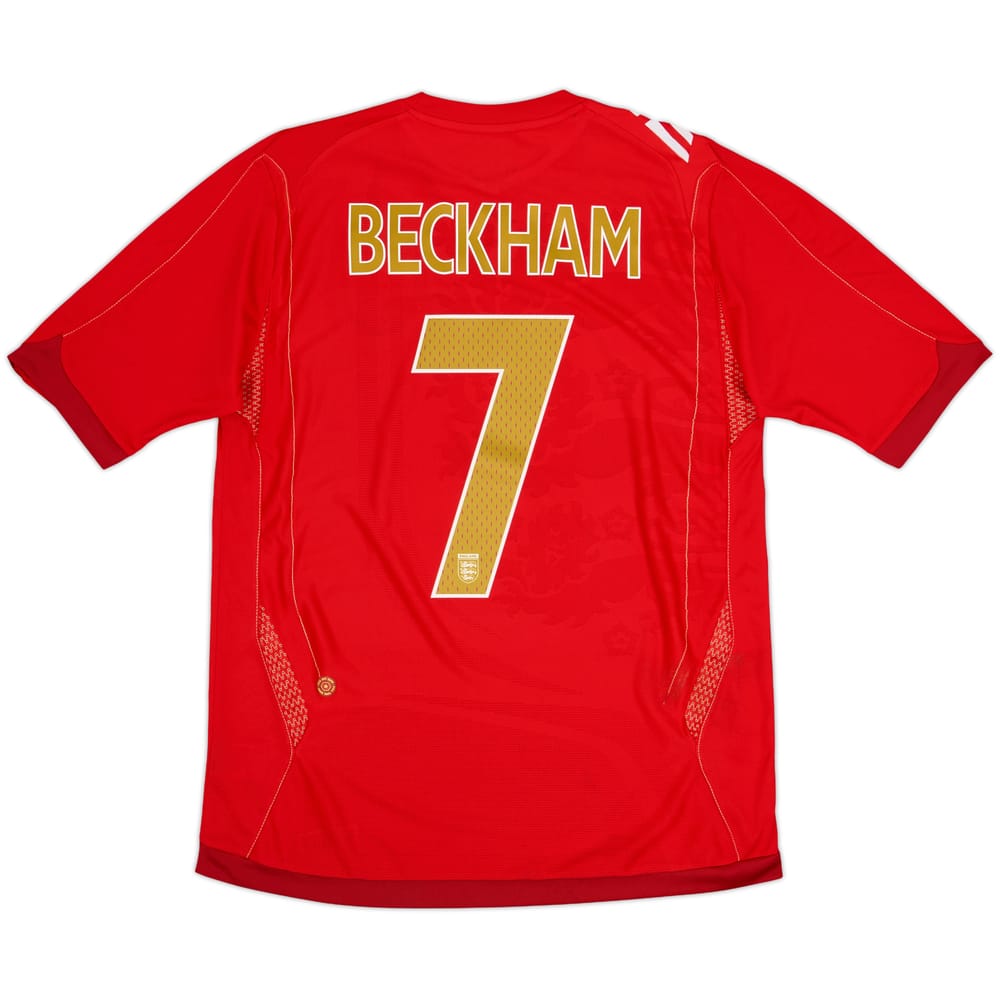 2006-08 England Away Shirt Beckham #7 (M)