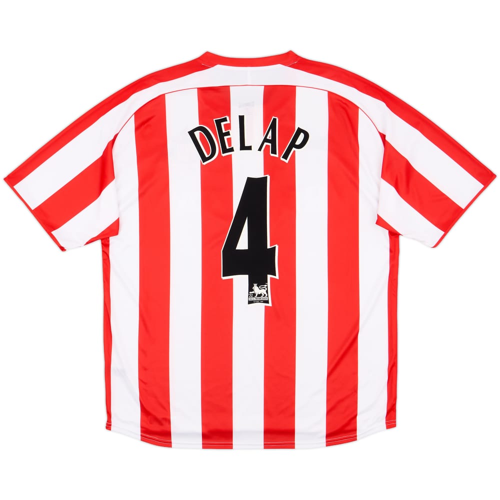 2005-07 Sunderland Home Shirt Delap #4 - 7/10 - (L)