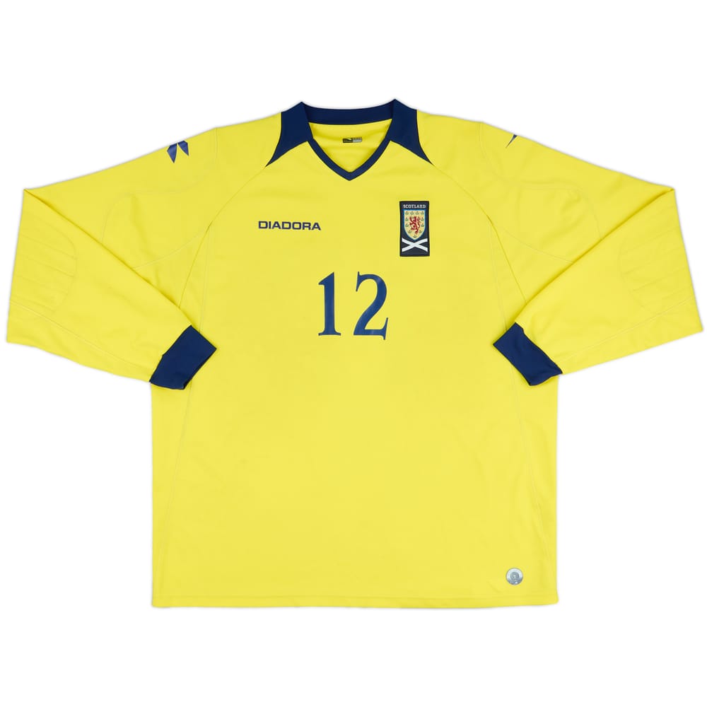 2008-09 Scotland Match Issue GK Shirt #12