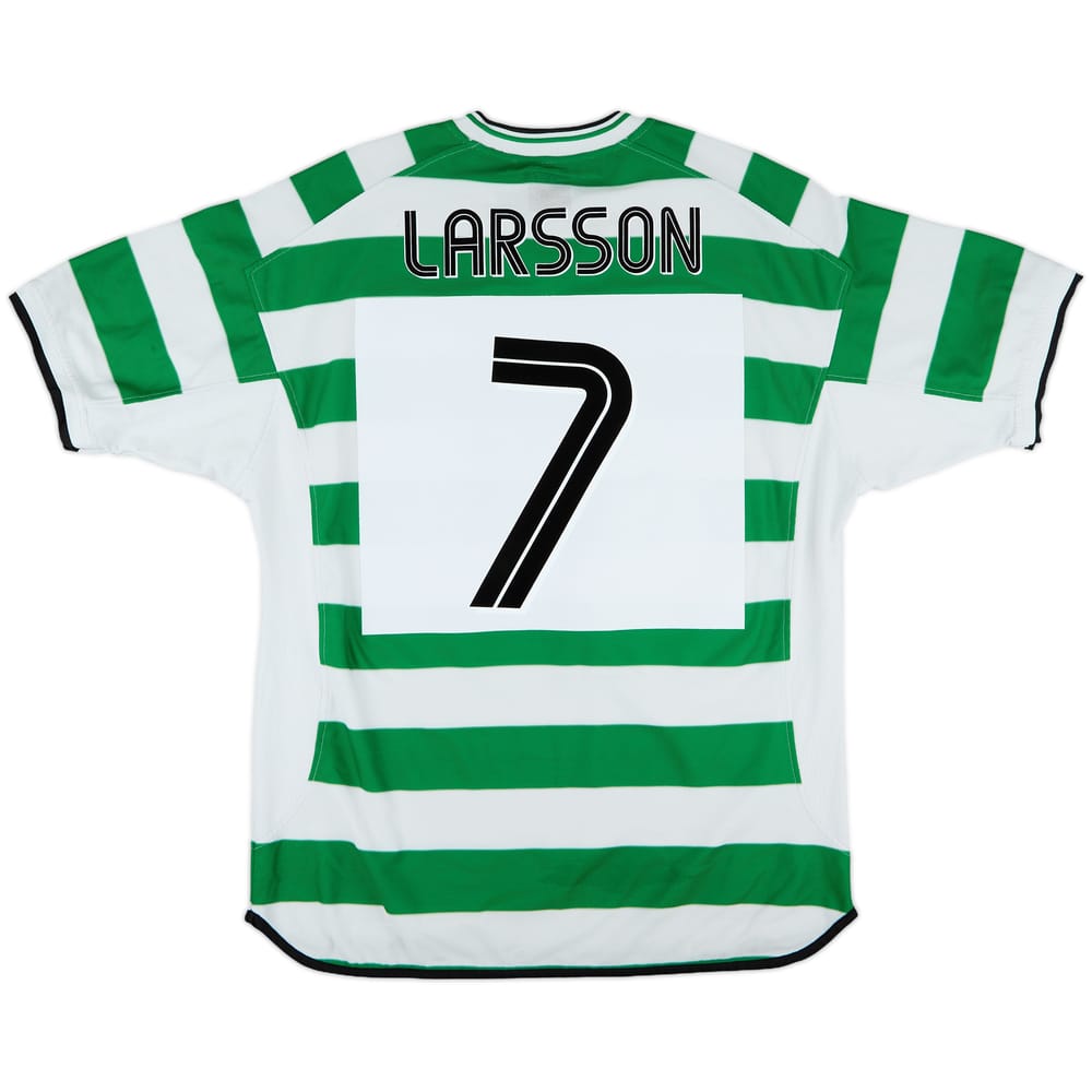 2001-03 Celtic Home Shirt Larsson #7 - 7/10 - (XL)