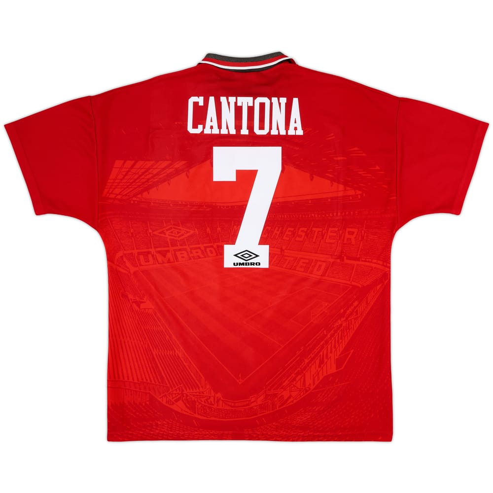 1994-96 Manchester United Home Shirt Cantona #7 - 8/10 - (XL)