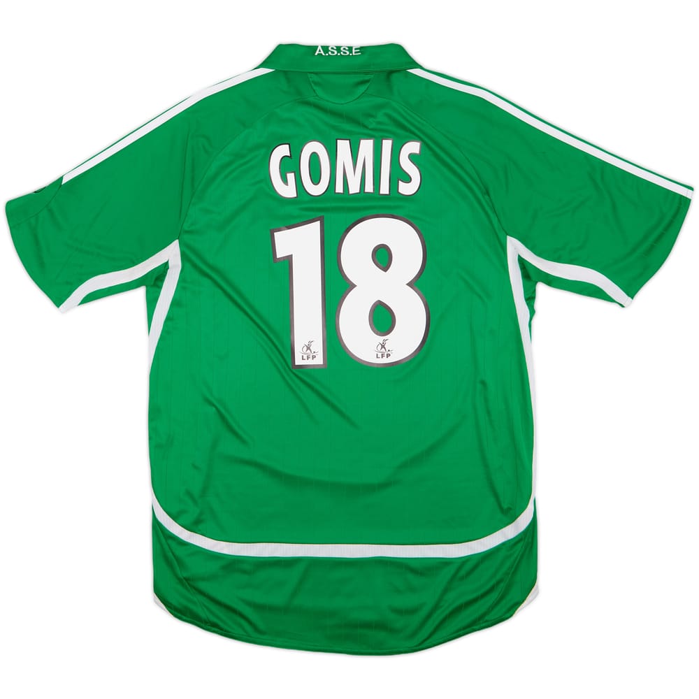 2006-07 Saint Etienne Home Shirt Gomis #18 - 8/10 - (M)