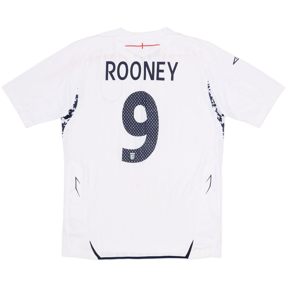 2007-09 England Home Shirt Rooney #9 (M)