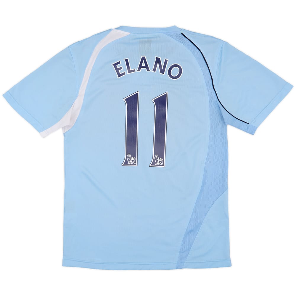 2007-08 Manchester City Home Shirt Elano #11 - 7/10 - (M)
