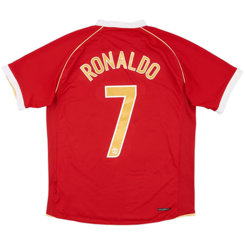 2006-07 Manchester United Home Shirt Ronaldo #7 - 8/10 - (M)